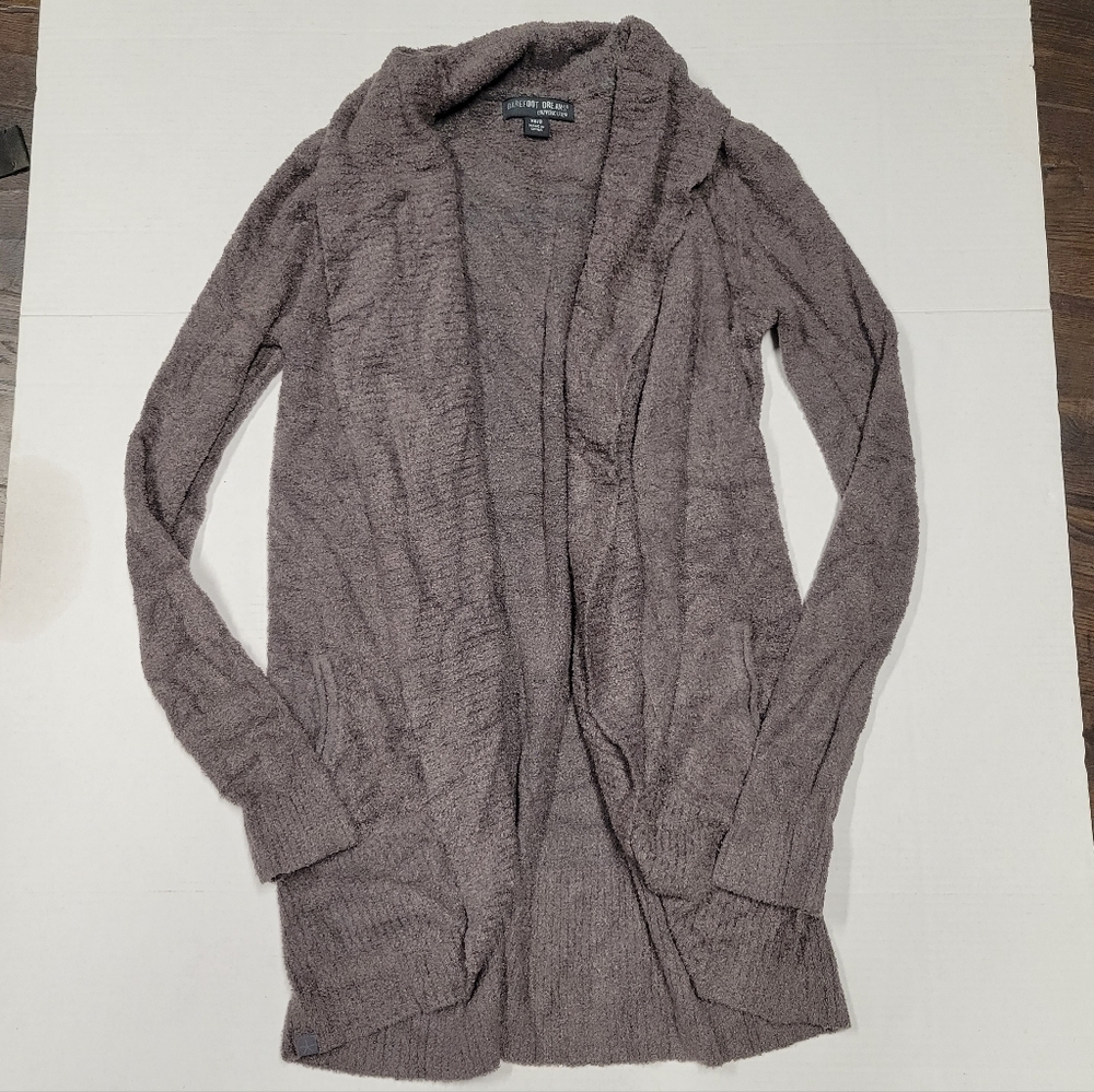 Barefoot Dreams CozyChic Lite Open Circle Cardigan Grey XS S